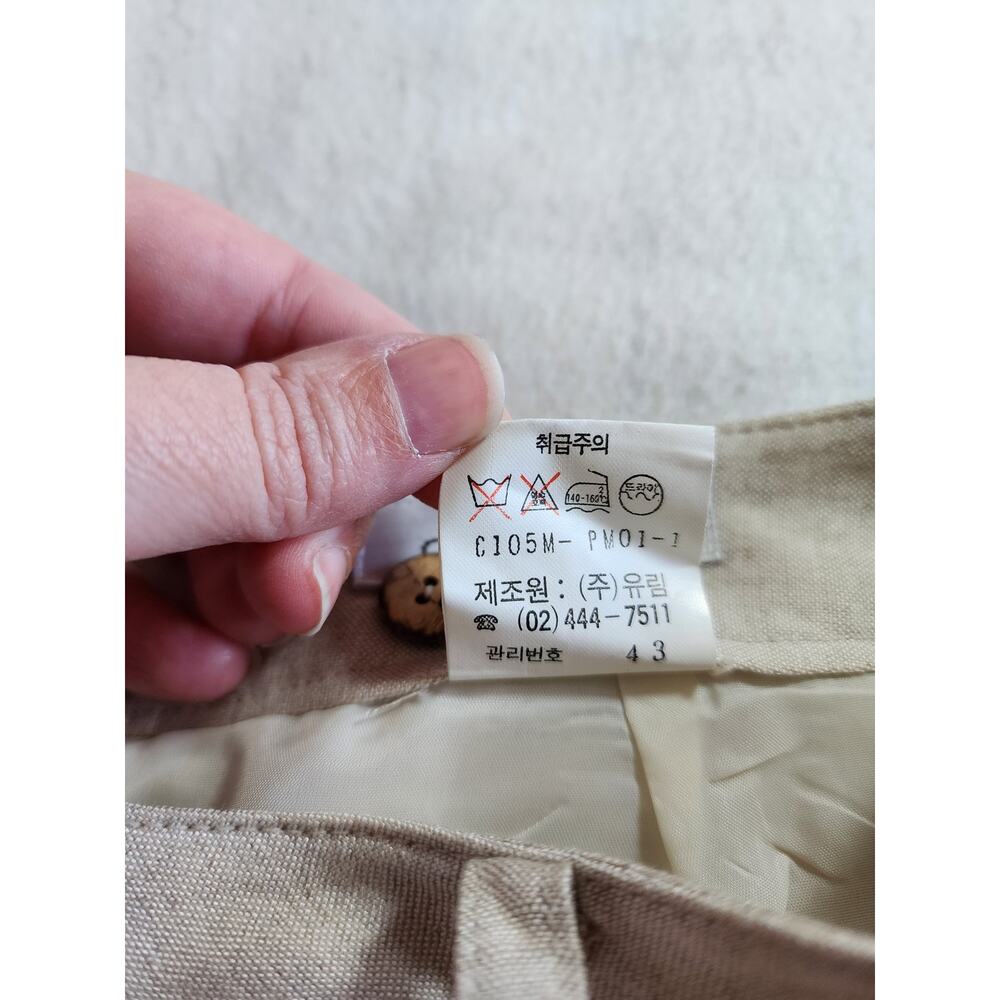 Creatore Korean Streetwear High-Waisted Linen Blend Cargo Utility Pants XXS 0 24 - Picture 4 of 7